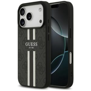 Guess MagSafe dėklas iPhone 17 Pro – juodas
