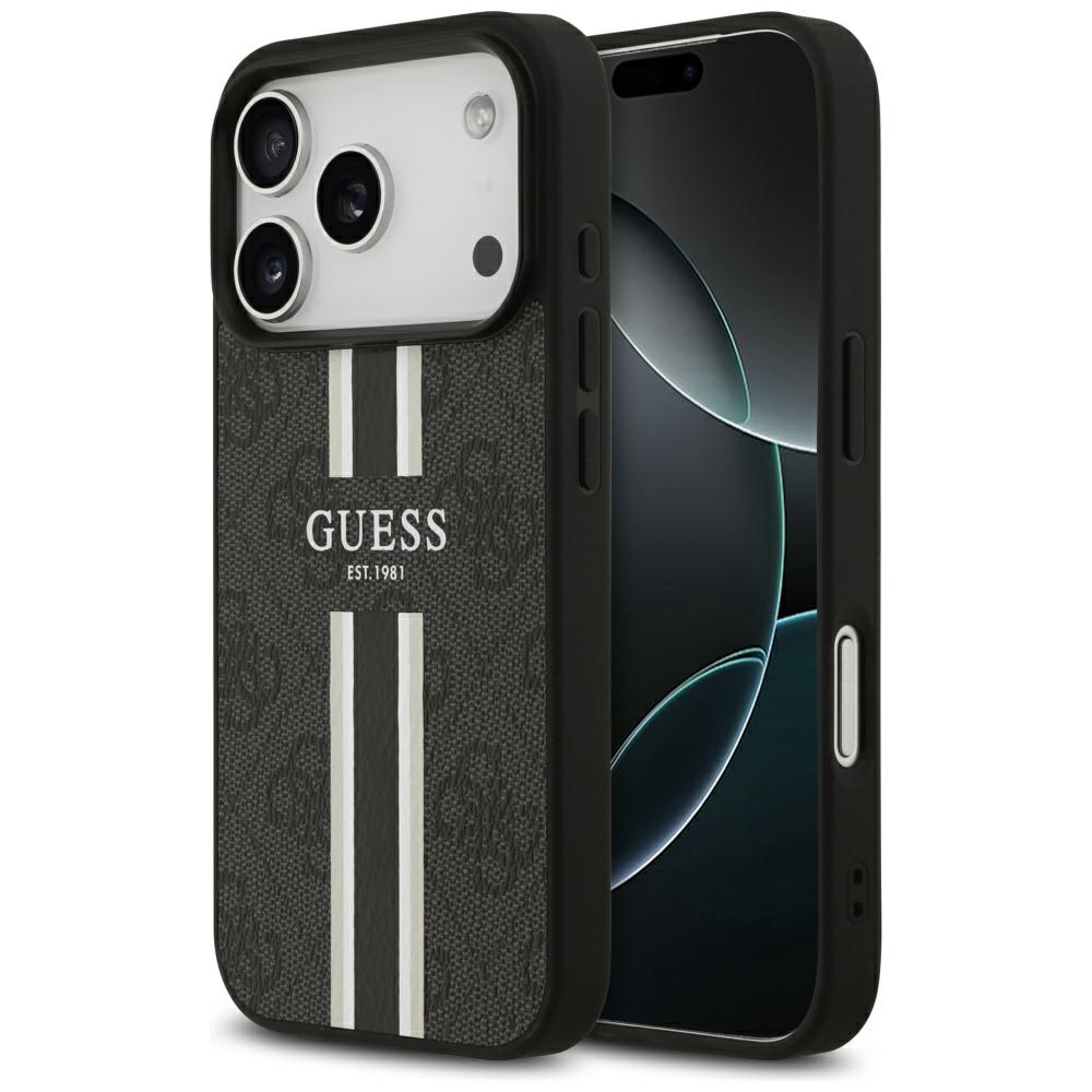Guess MagSafe dėklas iPhone 17 Pro – juodas