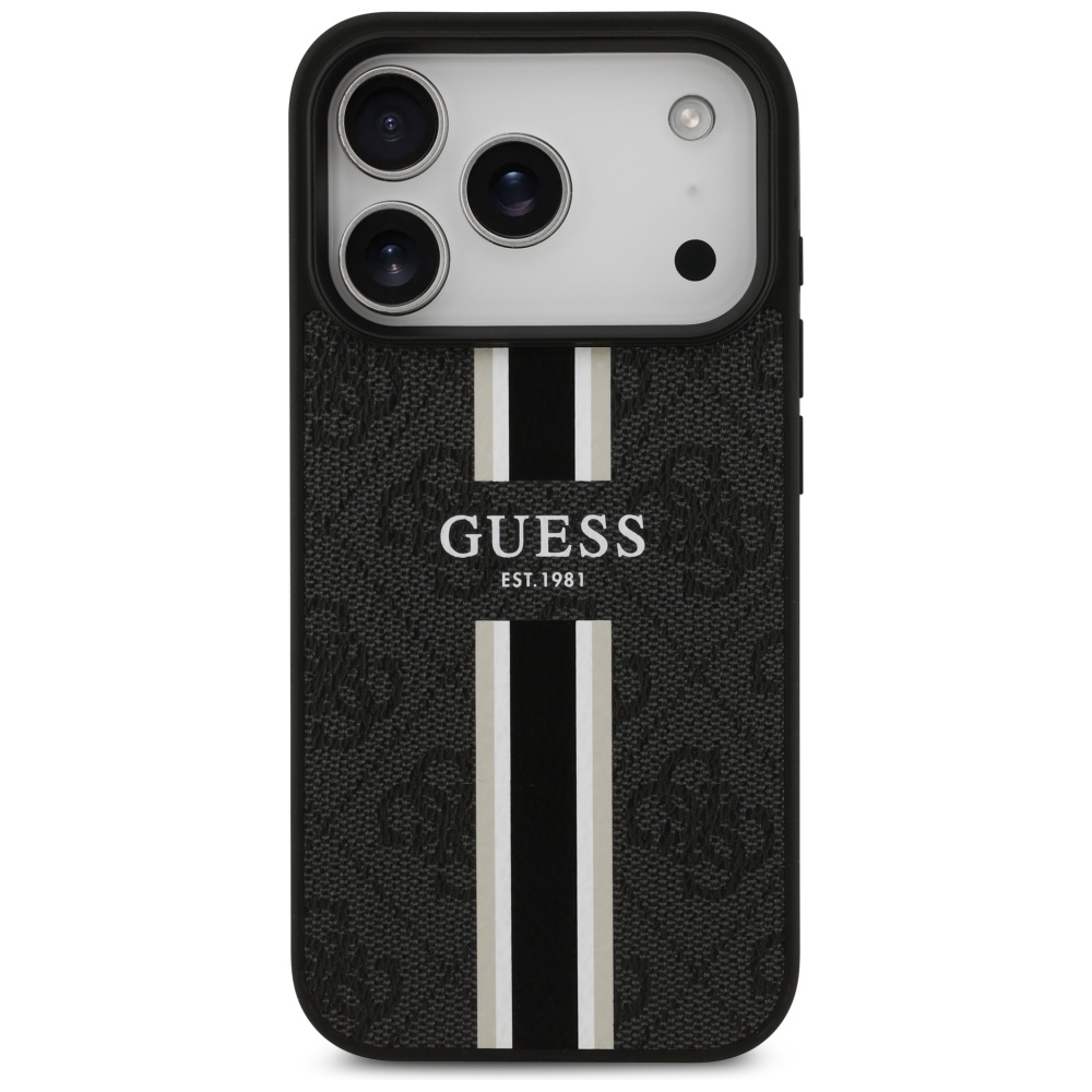 Guess MagSafe dėklas iPhone 17 Pro – juodas