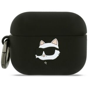 Karl Lagerfeld silikoninis 3D dėklas AirPods Pro 3 – juodas