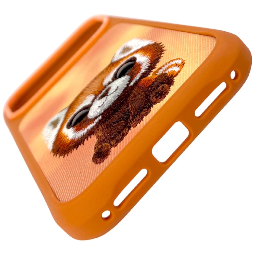 Nimmy Big Eyed Pet 2.0 dėklas iPhone 17 Pro – oranžinis