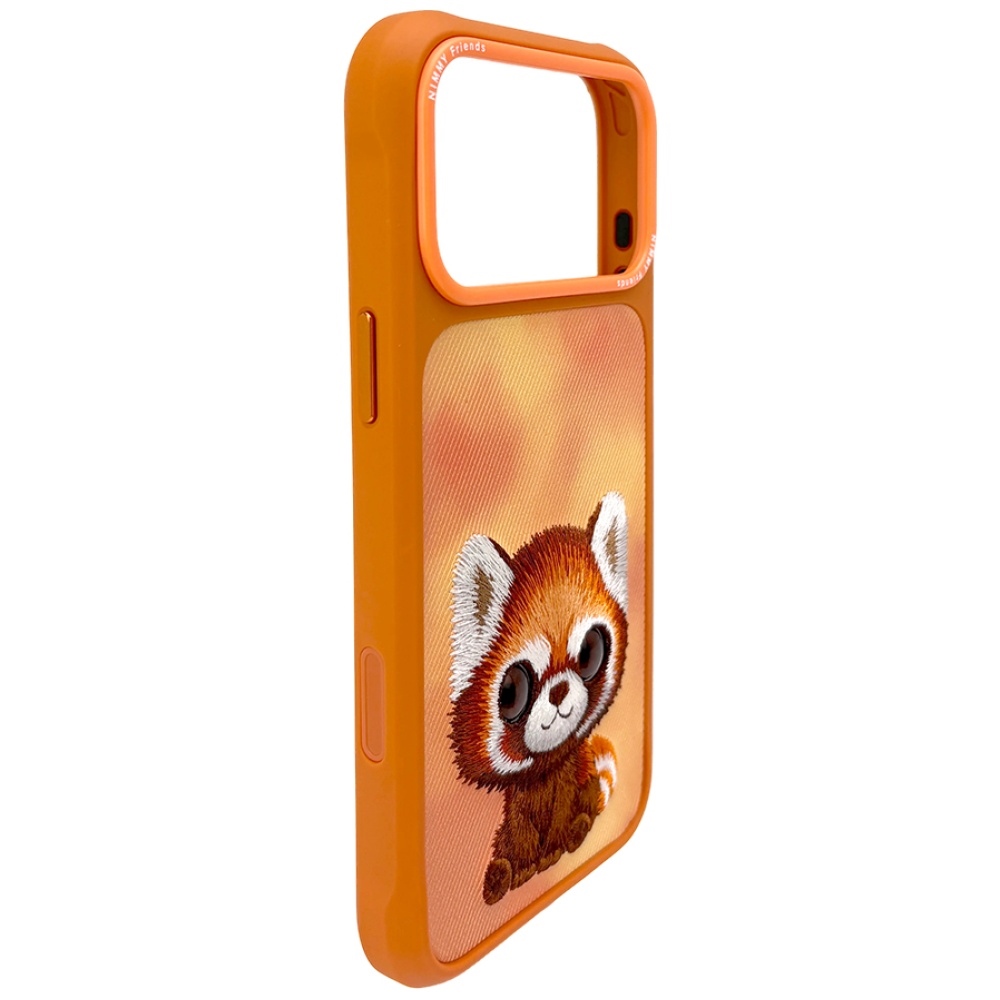 Nimmy Big Eyed Pet 2.0 dėklas iPhone 17 Pro – oranžinis