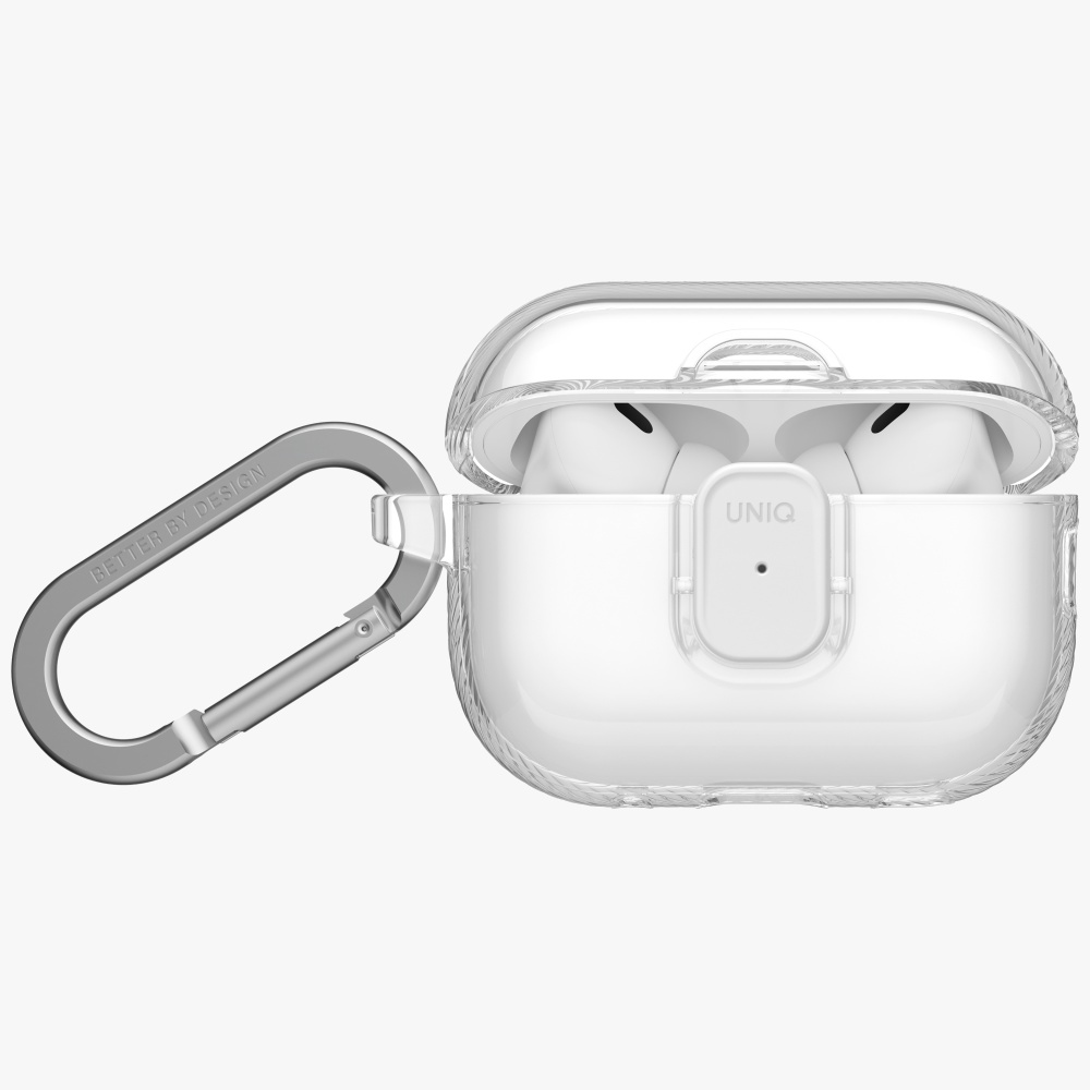 Uniq Glase Pro dėklas AirPods Pro 3 – skaidrus