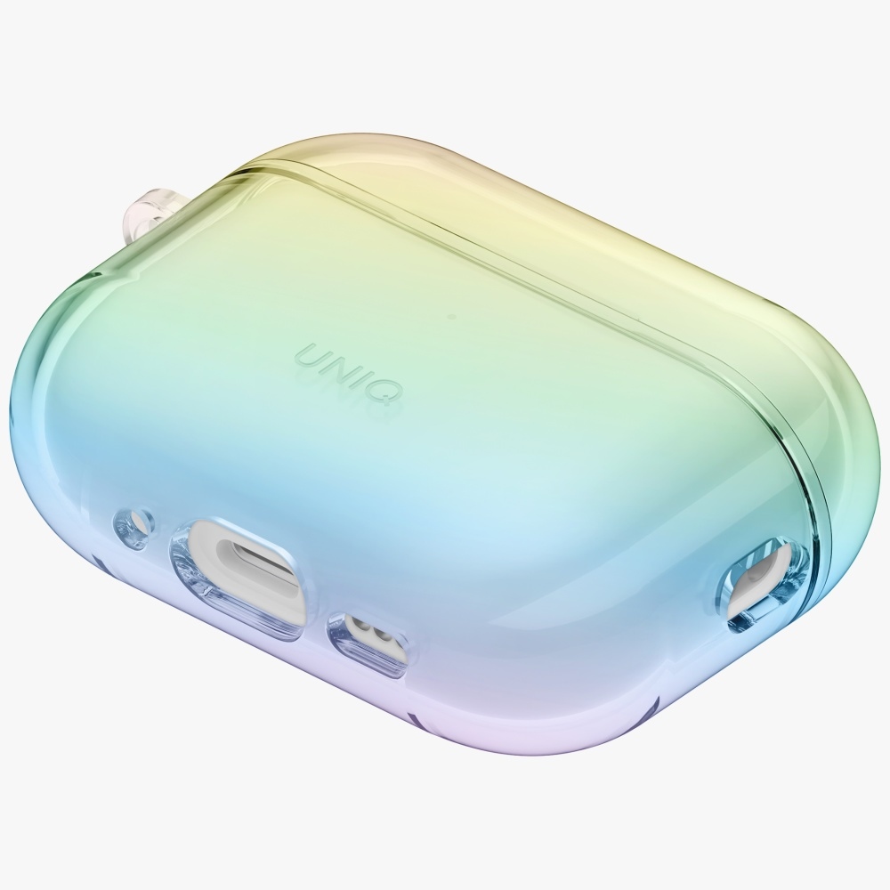 Uniq Iridescia AirPods Pro 3 dėklas su karabinu