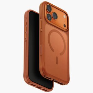 Uniq VEREN MagClick dėklas iPhone 17 Pro Max – Sunset Ember