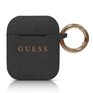 Guess silikoninis dėklas AirPods 1/2 – juodas