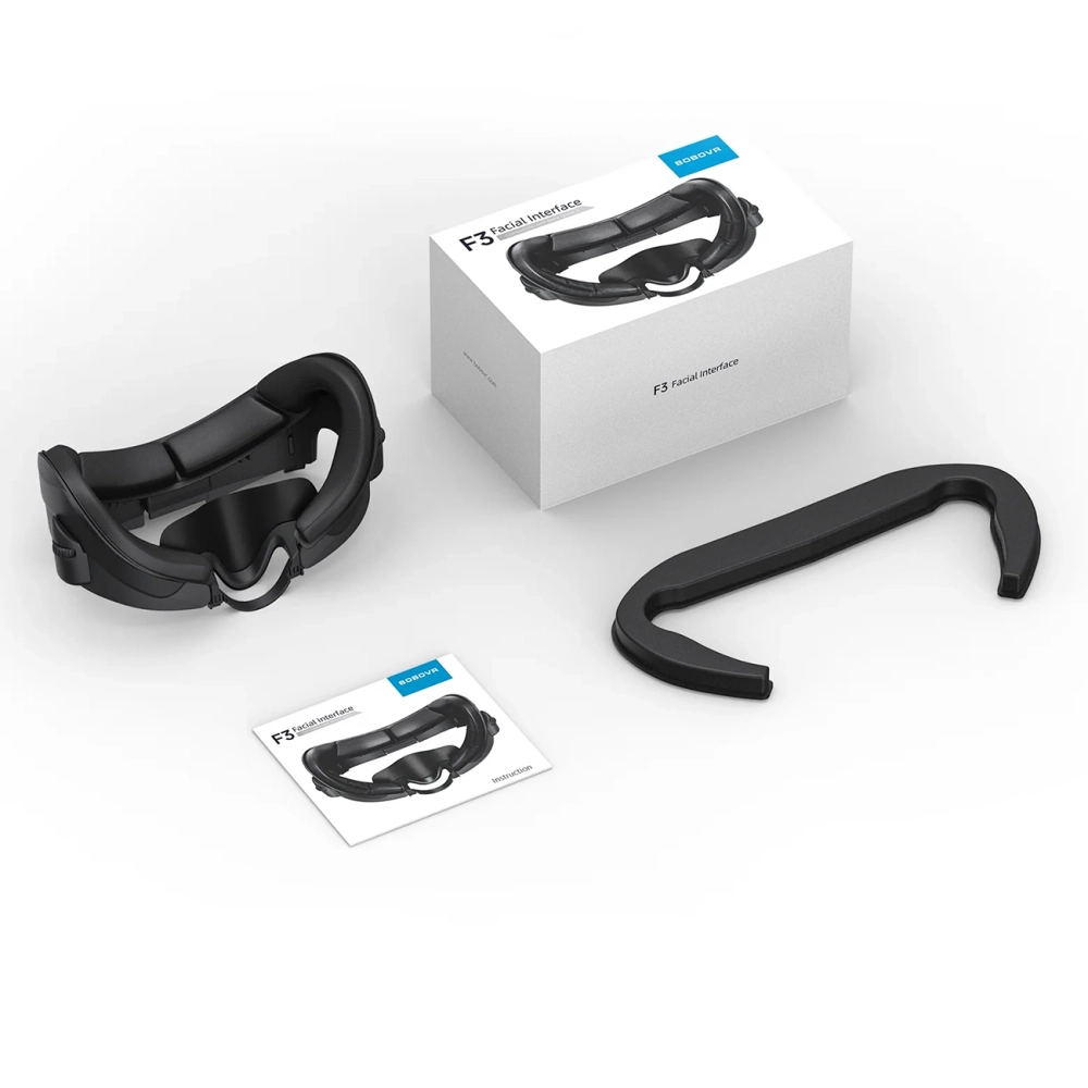 BoboVR F3 veido sąsaja skirta Meta Quest 3 - Juoda
