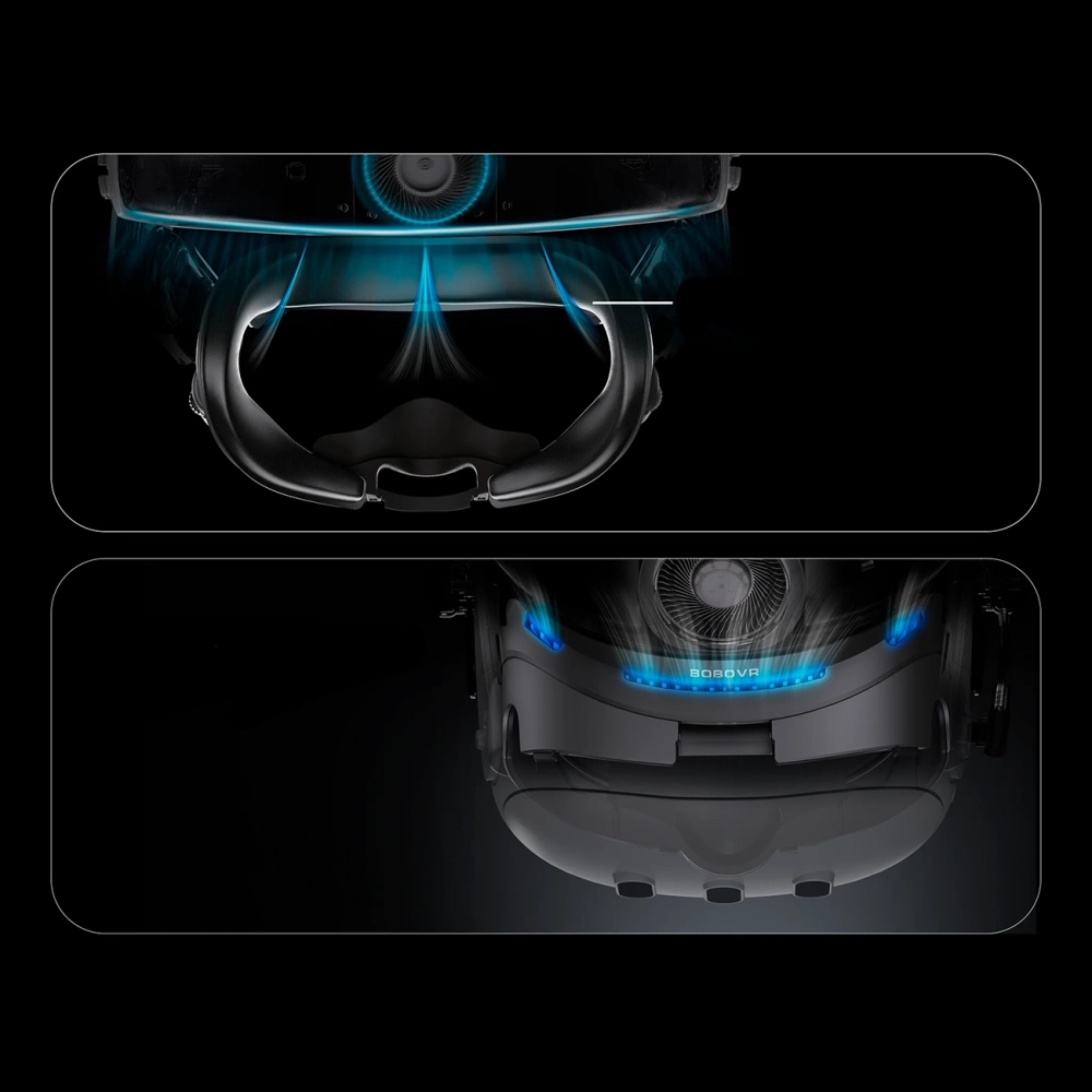 BoboVR F3 veido sąsaja skirta Meta Quest 3 - Juoda
