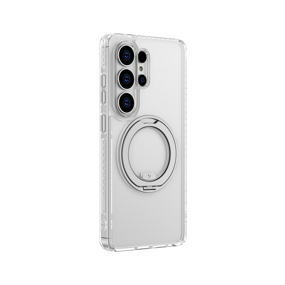 AmazingThing Titan Pro MagSpin atsparus kritimui dėklas, skirtas Samsung S26 Ultra, suderinamas su MagSafe - skaidrus