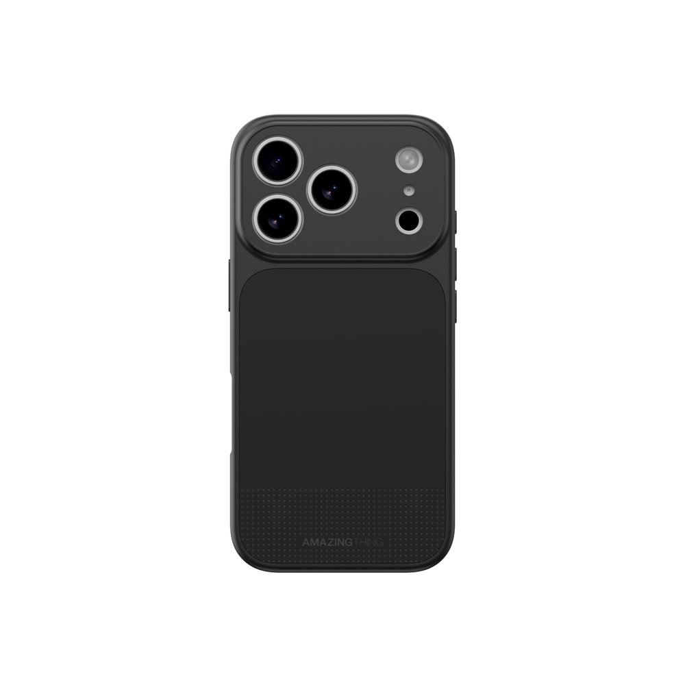 „AmazingThing Minimal Mag“ viso dangčio dėklas, skirtas iPhone 17 Pro - Black