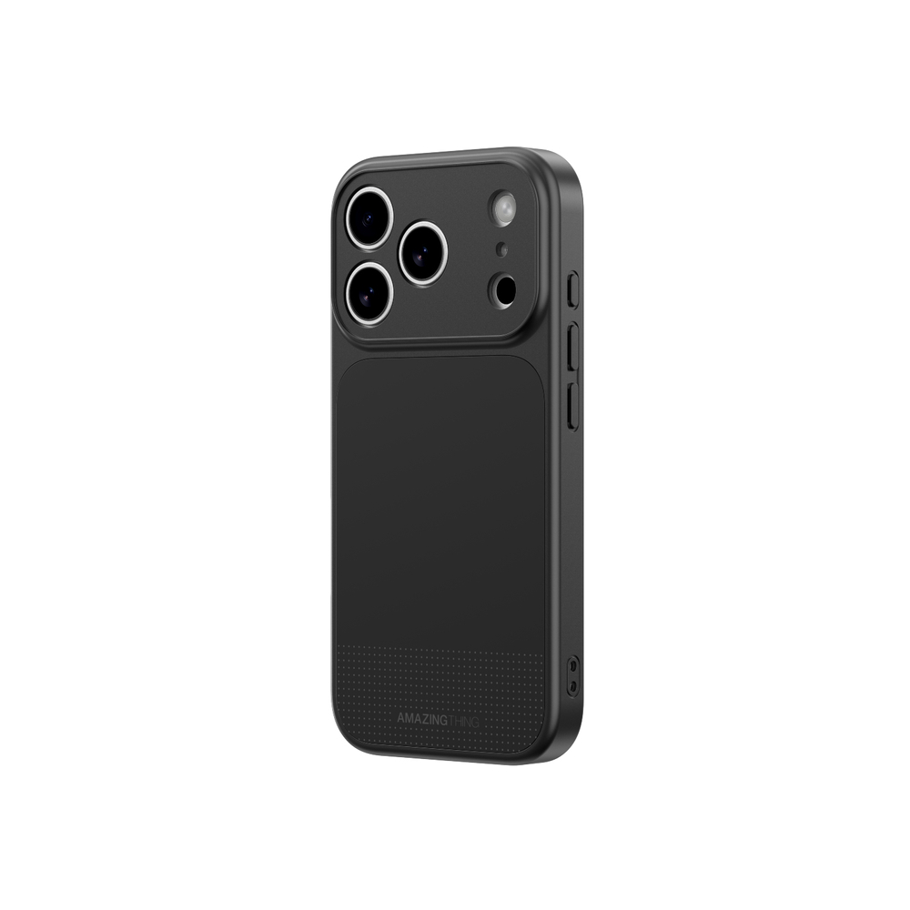 „AmazingThing Minimal Mag“ viso dangčio dėklas, skirtas iPhone 17 Pro - Black