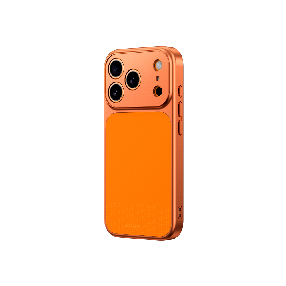 „AmazingThing Minimal Mag“ viso dangčio dėklas, skirtas iPhone 17 Pro - Orange