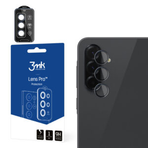 3mk Lens Protection Pro juodas hibridinis stiklas fotoaparato objektyvui ant Samsung Galaxy A37 / A57 5G