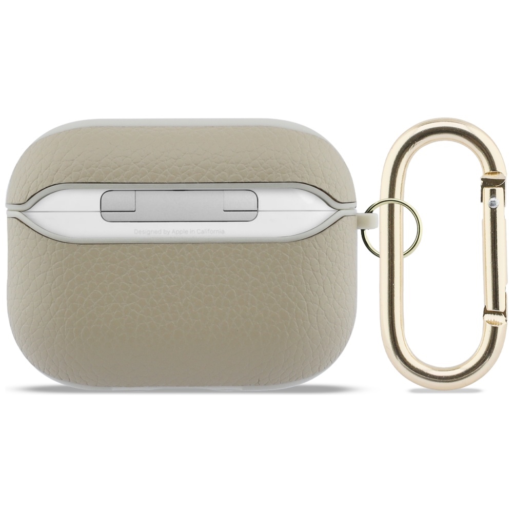 Guess Grūduotas klasikinis logotipo dėklas, skirtas AirPods Pro 3 - gold