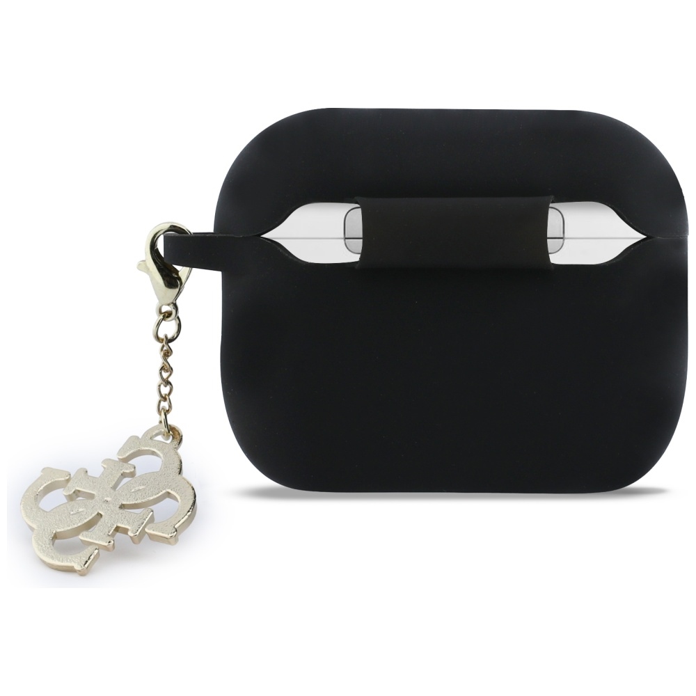 Guess Silikoninis 4G Charm Dėklas, skirtas AirPods Pro 3 - Black