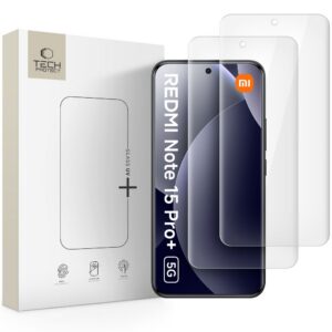 Apsauginis stiklas Tech-Protect Glass UV+ Xiaomi Redmi Note 15 Pro+ Plus 5G / Poco M8 Pro, 2 vnt., skaidrus