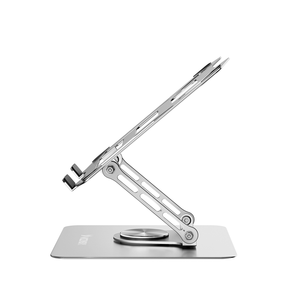 Wozinsky WDCX-X19-AB HardStand 360° sukimasis nešiojamojo kompiuterio ir planšeto stovas - sidabras