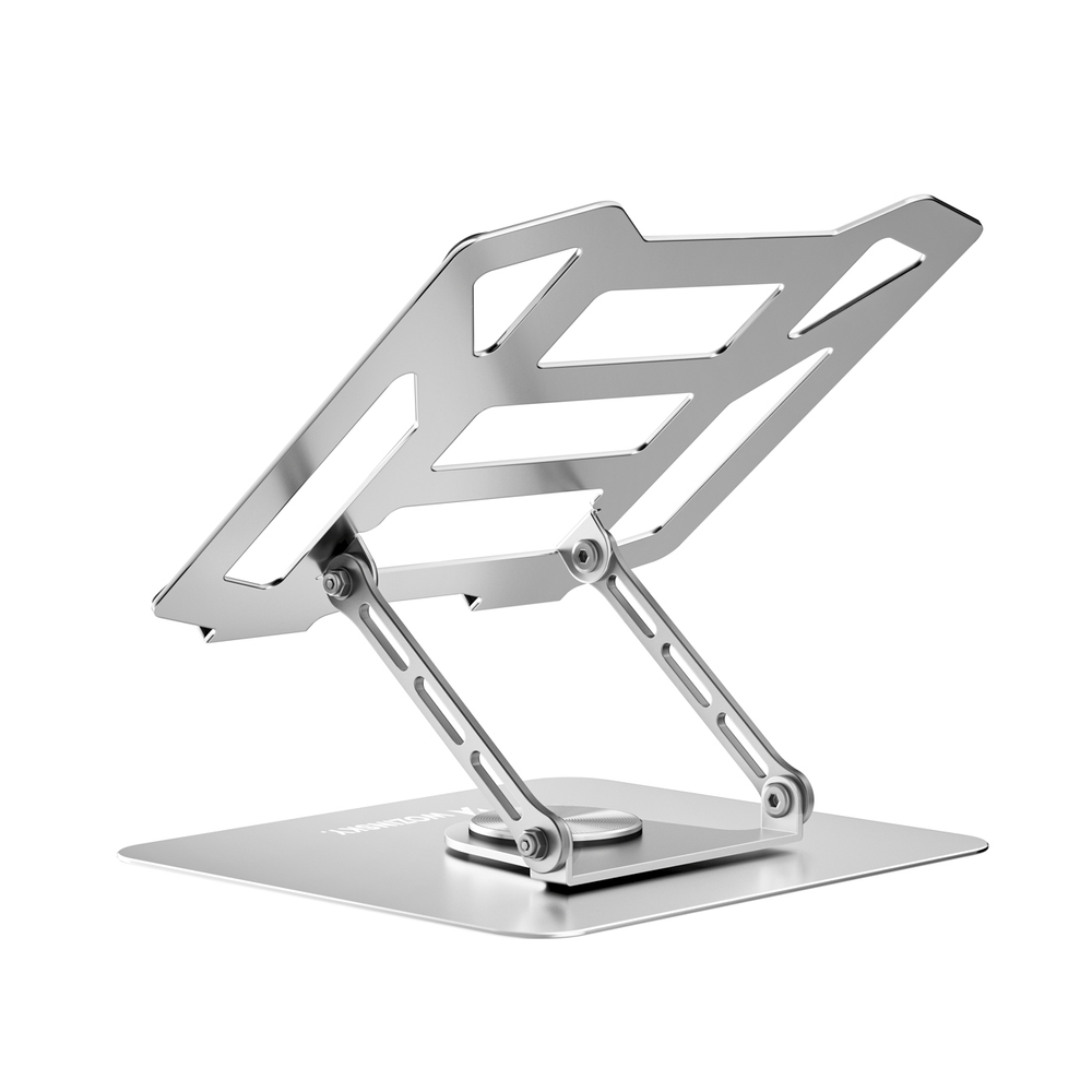 Wozinsky WDCX-X19-AB HardStand 360° sukimasis nešiojamojo kompiuterio ir planšeto stovas - sidabras