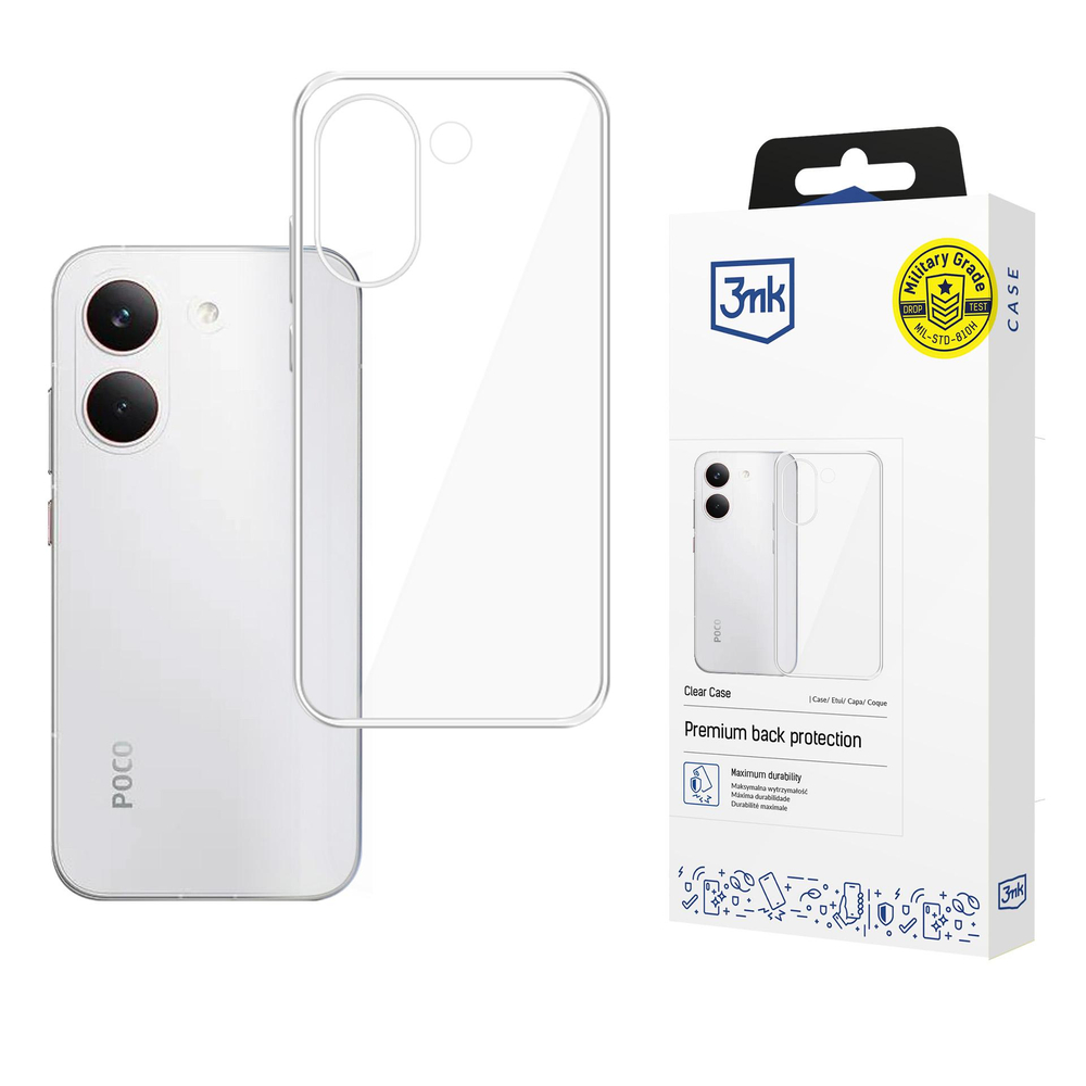 3mk Skaidrus dėklas, skirtas Xiaomi Poco X8 Pro - skaidrus