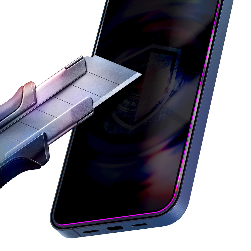 9H grūdintas stiklas su 3mk HardGlass Max Privacy filtru, skirtas Samsung Galaxy S26