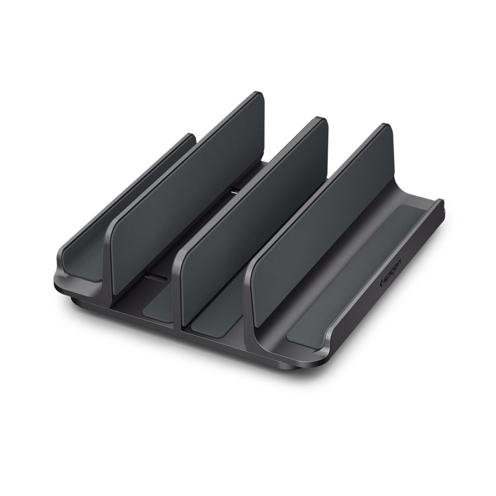 Stovas nešiojamajam kompiuteriui Spigen LD208S4, vertikalus, pilkas