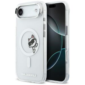 Karl Lagerfeld IML Peekaboo MagSafe iPhone Air dėklas – skaidrus