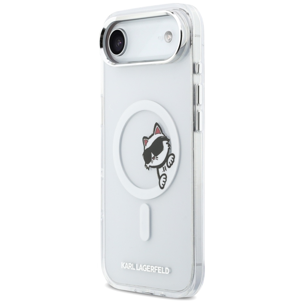 Karl Lagerfeld IML Peekaboo MagSafe iPhone Air dėklas – skaidrus