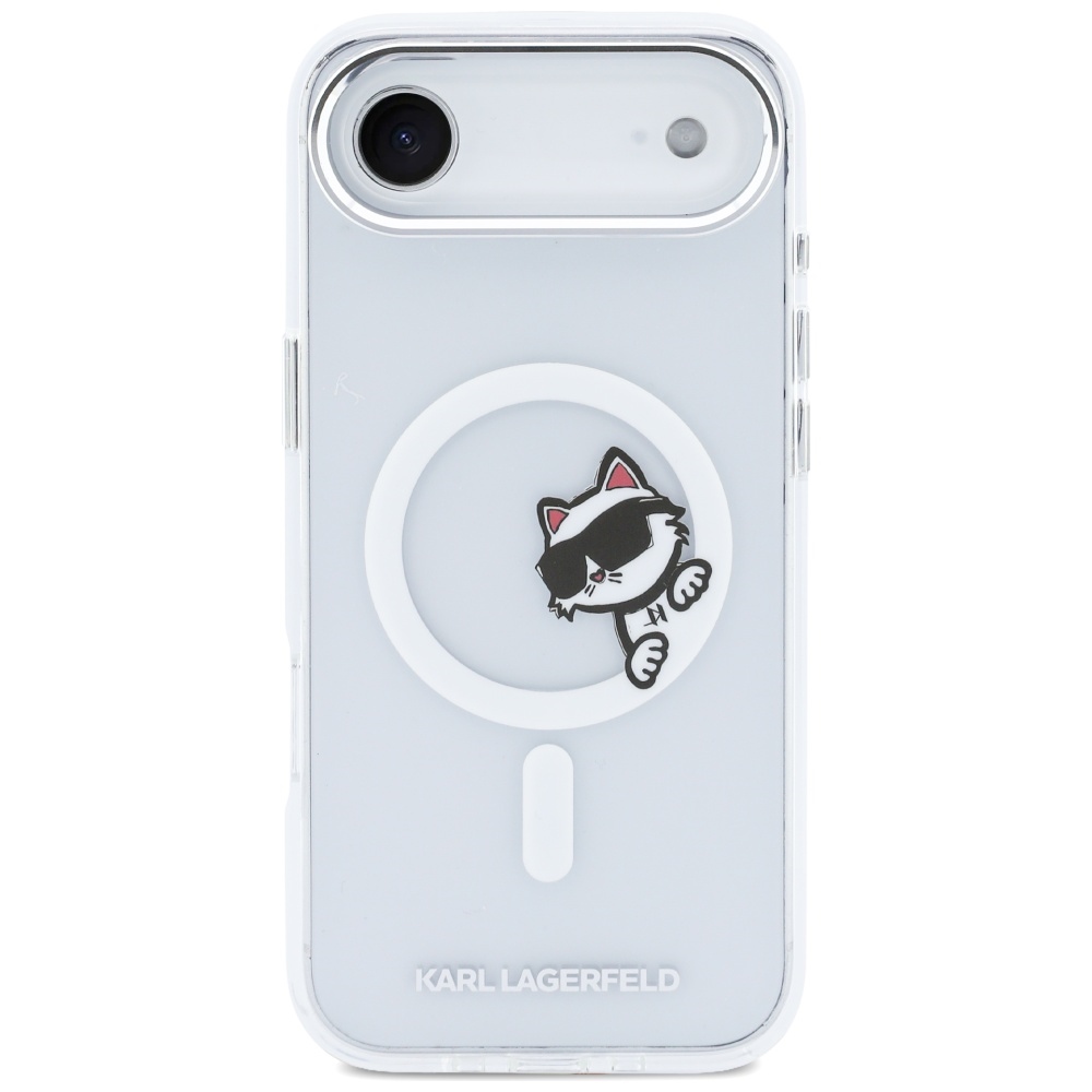 Karl Lagerfeld IML Peekaboo MagSafe iPhone Air dėklas – skaidrus