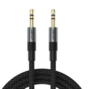Acefast J10 AUX kabelis mini lizdas 3.5mm 1m - juodas