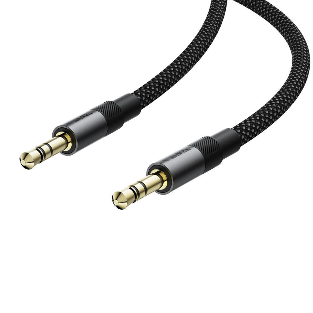Acefast J10 AUX kabelis mini lizdas 3.5mm 1m - juodas