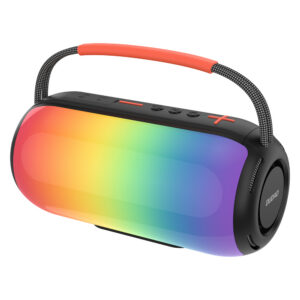 Dudao Y21 bevielė garsiakalbis su RGB apšvietimu Bluetooth 5.3 - juoda