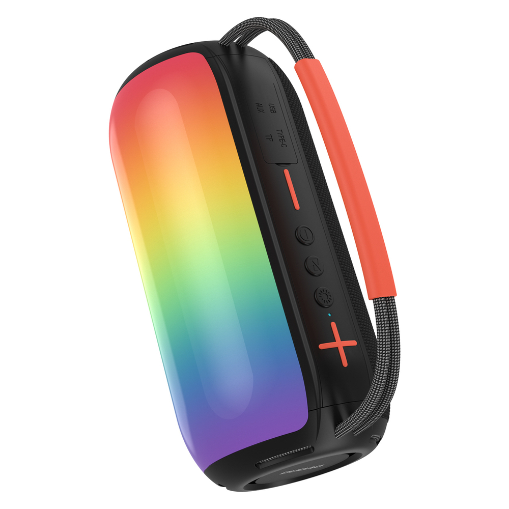 Dudao Y21 bevielė garsiakalbis su RGB apšvietimu Bluetooth 5.3 - juoda