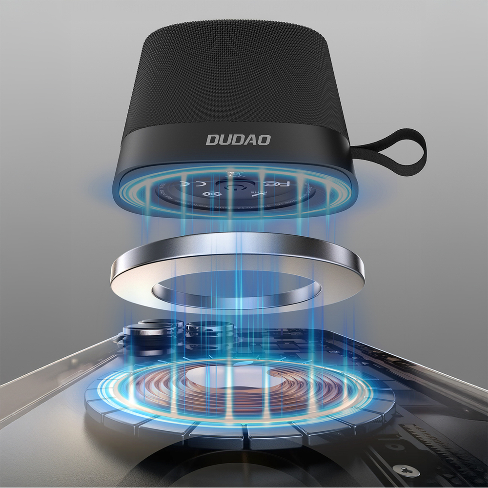 Dudao Y20 bevielė garsiakalbis su magnetine jungtimi Bluetooth 5.3 - juoda