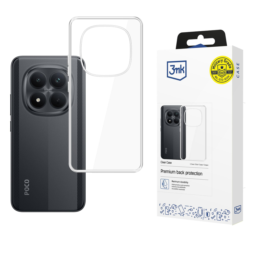 3mk Skaidrus dėklas, skirtas Xiaomi Poco M8 Pro 5G - skaidrus