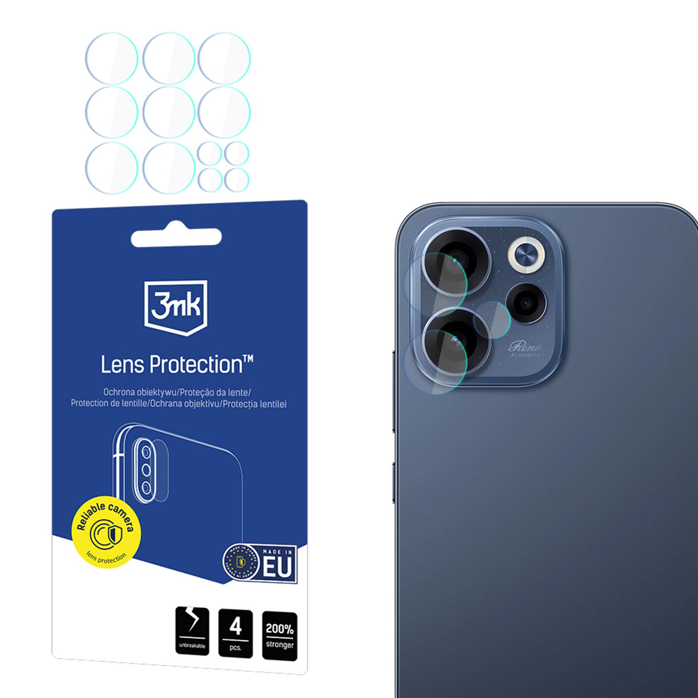3mk Lens Protection hibridinis kameros objektyvo stiklas, skirtas Oppo Reno 15 F 5G / Reno 15 FS 5G (CPH2801)