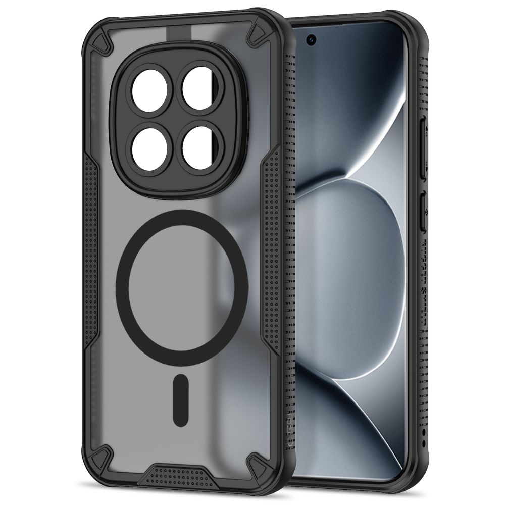 Dėklas Tech-Protect Rugged Shield MagSafe Xiaomi Poco M8 Pro / Redmi Note 15 Pro+ 5G, matinis juodas
