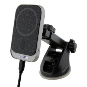 BMW M Edition 15W MagSafe automobilinis laikiklis prietaisų skydeliui/priekiniam stiklui/oro ventiliacijos angai - juodas