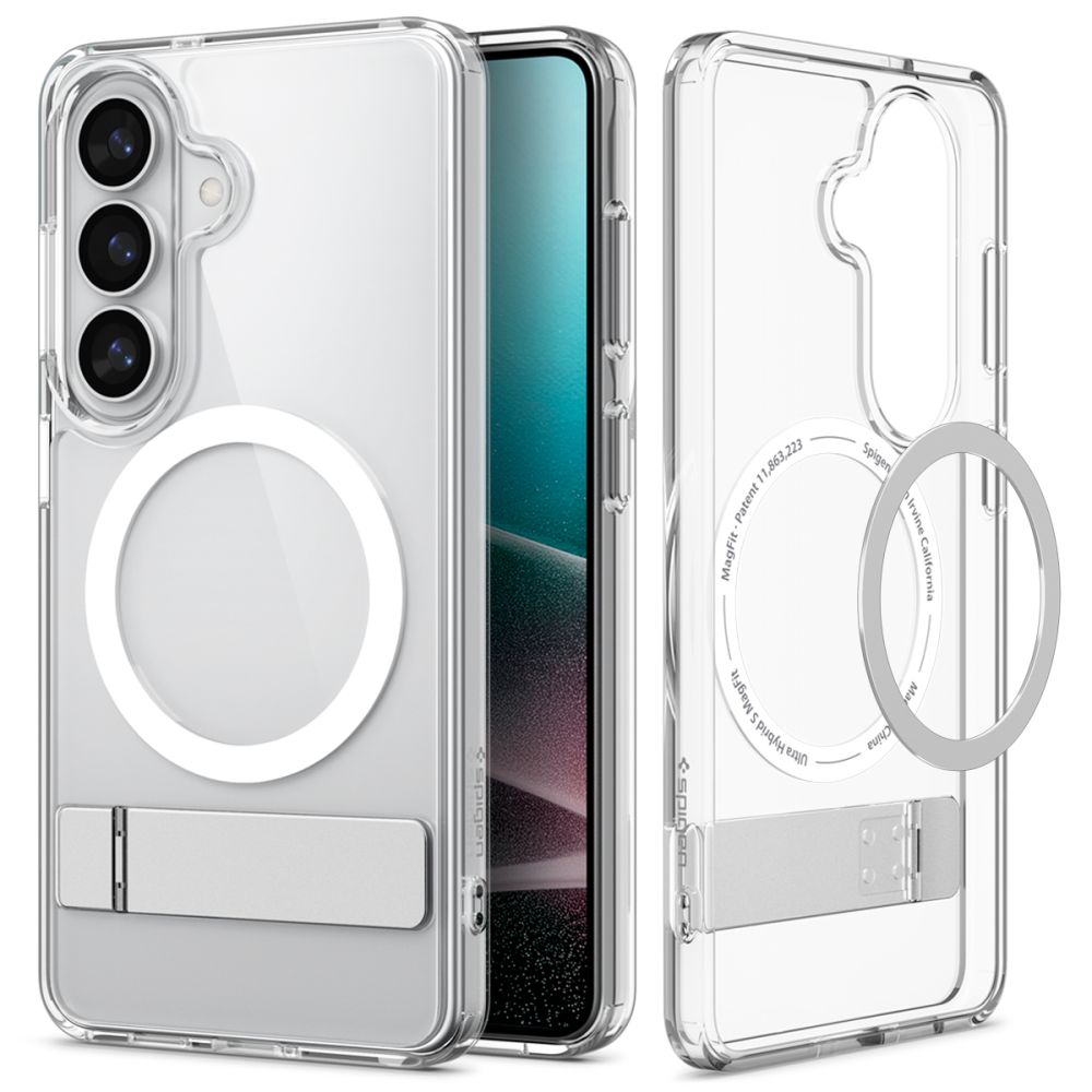 Dėklas Spigen Ultra Hybrid S Mag MagSafe Galaxy S26, skaidrus / baltas
