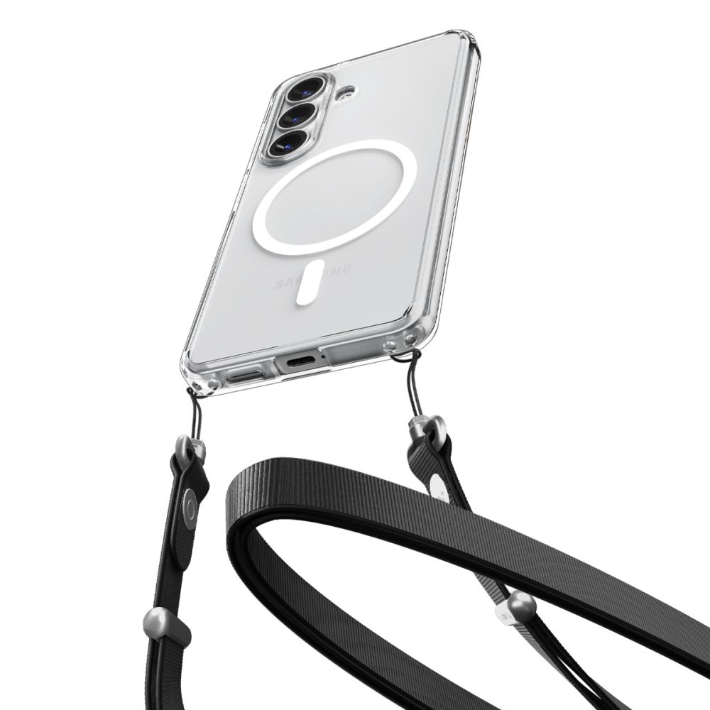 Dėklas Spigen Ultra Hybrid Mag MagSafe Galaxy S26+, skaidrus/baltas