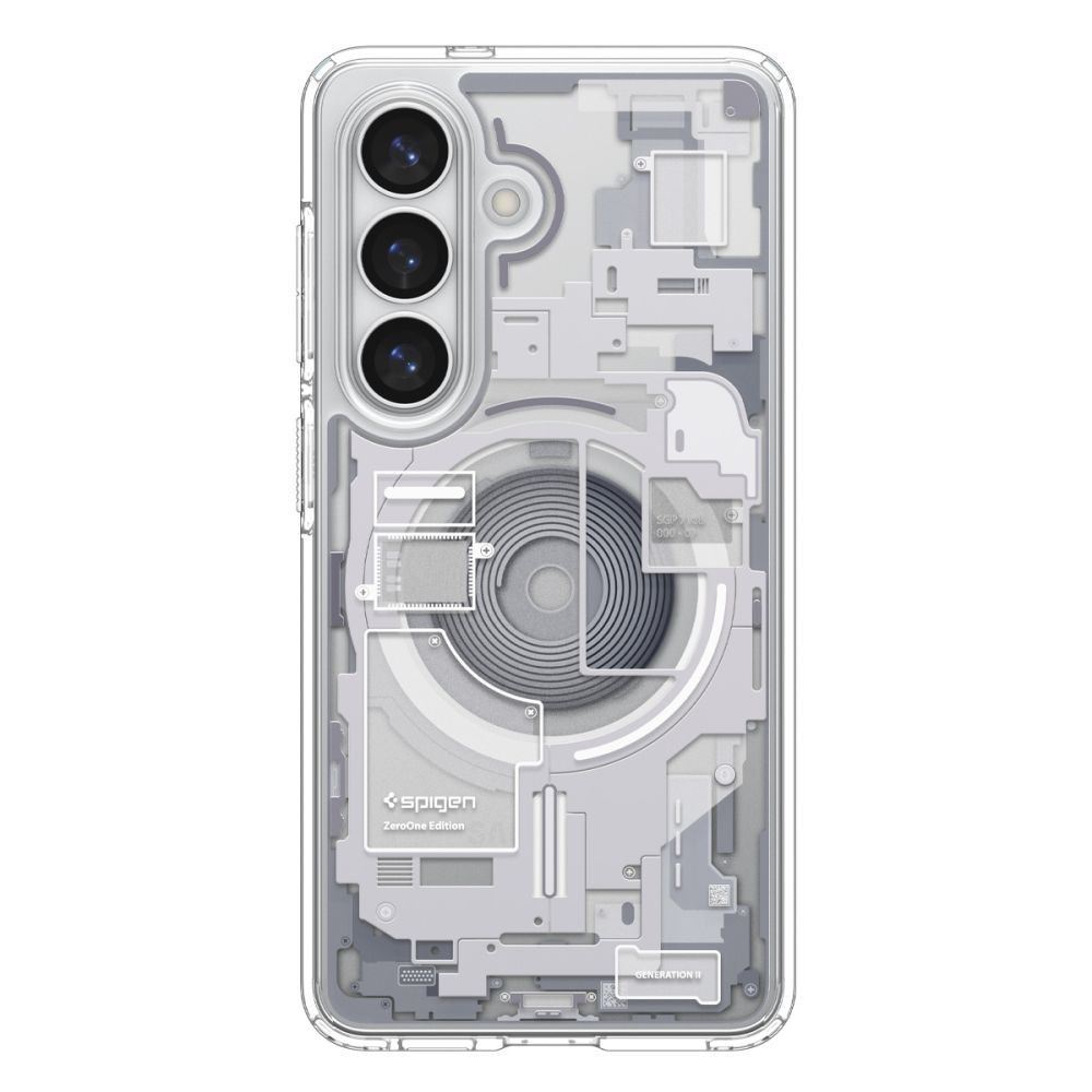 Dėklas Spigen Ultra Hybrid Mag MagSafe Galaxy S26+ Plus, Zero One baltas