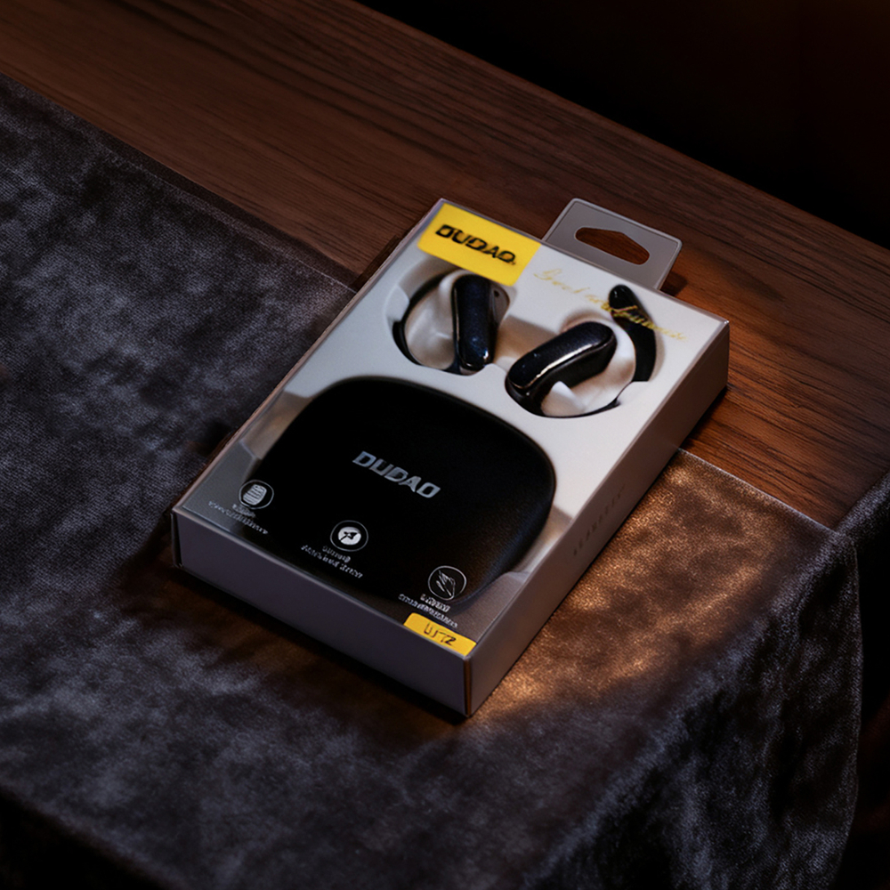 Dudao U17Z Bluetooth 5.3 OWS ausinės su ausų kabliukais – juodos