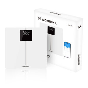 Wozinsky WIWL-180 Išmanos Bluetooth vonios svarstyklės – Baltos