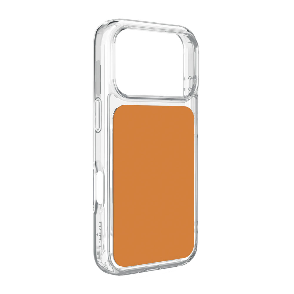Puro Plate Mag dėklas iPhone 17 Pro, suderinamas su MagSafe - oranžinė