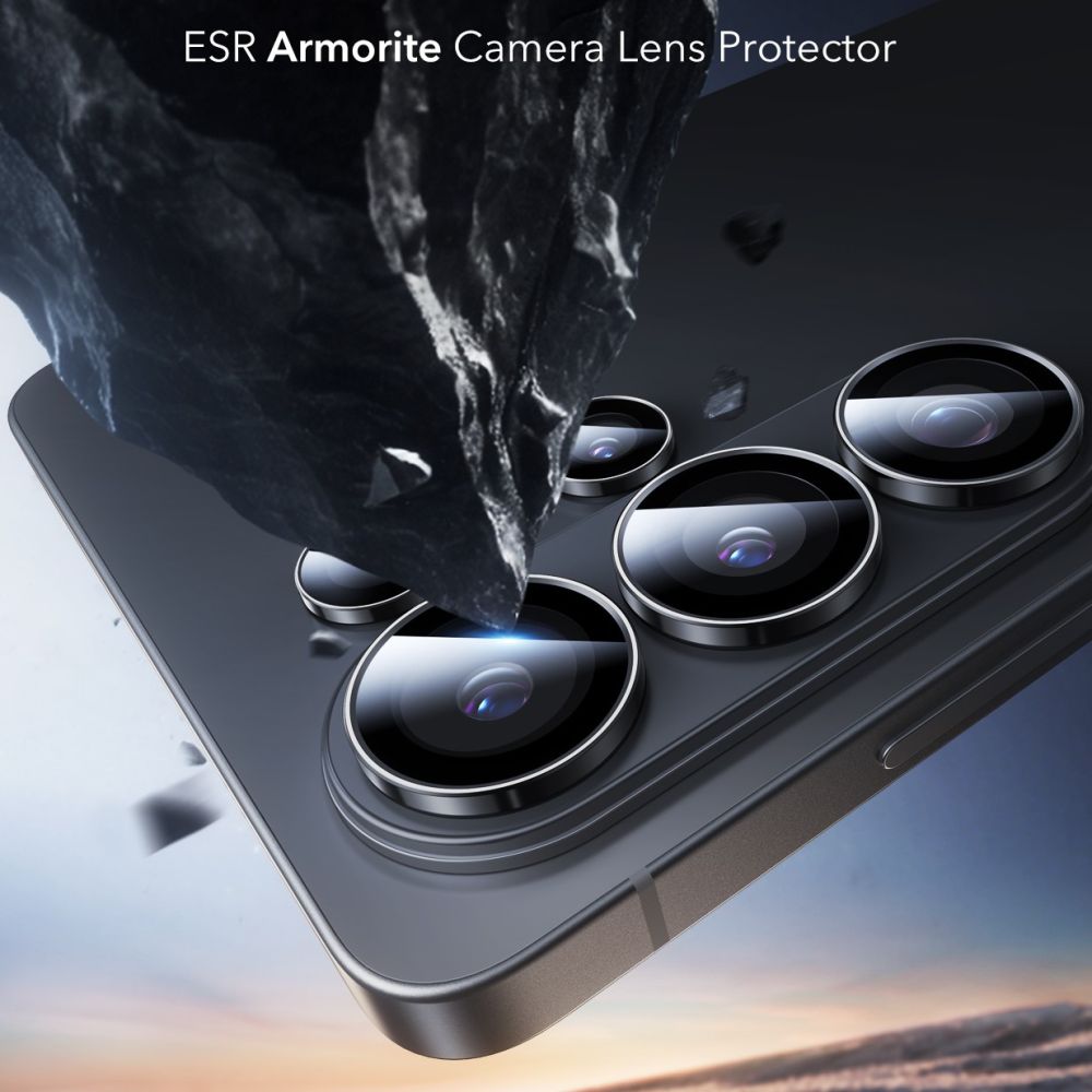 Kameros apsauginis stiklas ESR Armorite Galaxy S26 Ultra, juodas