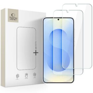 Apsauginis stiklas Tech-Protect Glass Fit+ Samsung Galaxy S26, 2 vnt., skaidrus