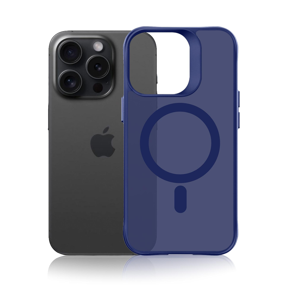 3mk Smoke MagCase, skirtas iPhone 16 Pro Max – mėlynai permatomas
