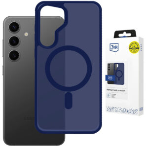 3mk Smoke MagCase, skirtas Samsung Galaxy S24 – mėlynas permatomas