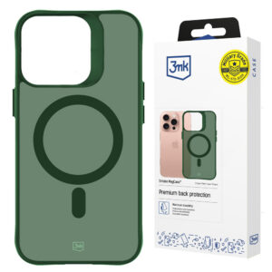 3mk Smoke MagCase, skirtas iPhone 16 Pro Max – žaliai permatomas