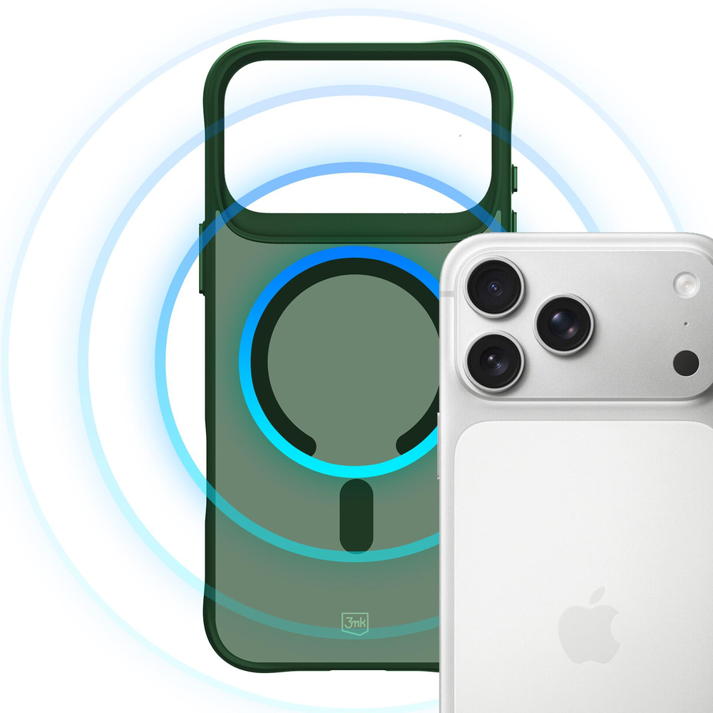 3mk Smoke MagCase, skirtas iPhone 17 Pro – žaliai permatomas