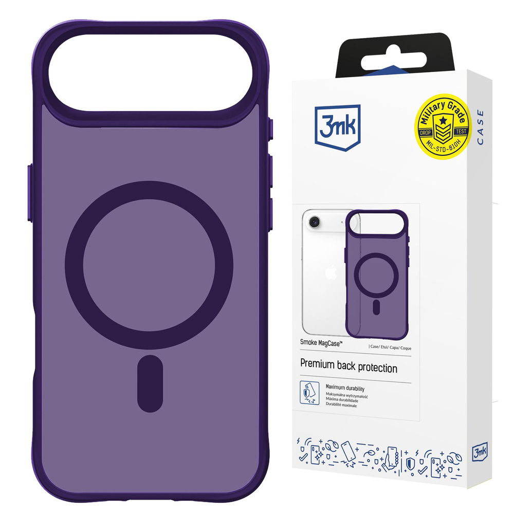 3mk Smoke MagCase skirtas iPhone Air - violetinis